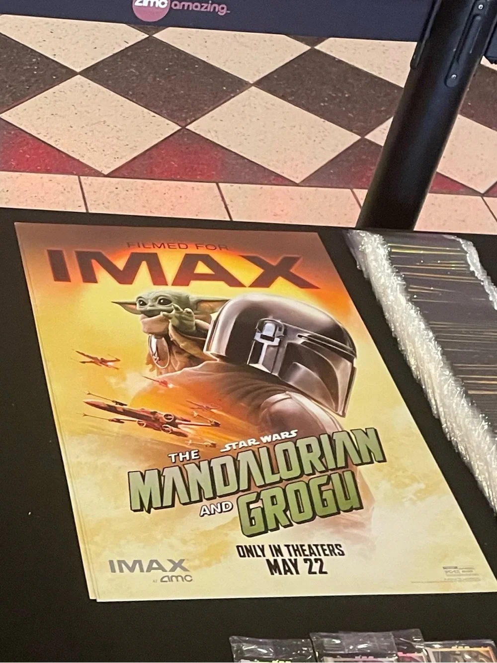 Limited Edition StarWars The Mandalorian and Grogu Collectible AMC Posters 3/3